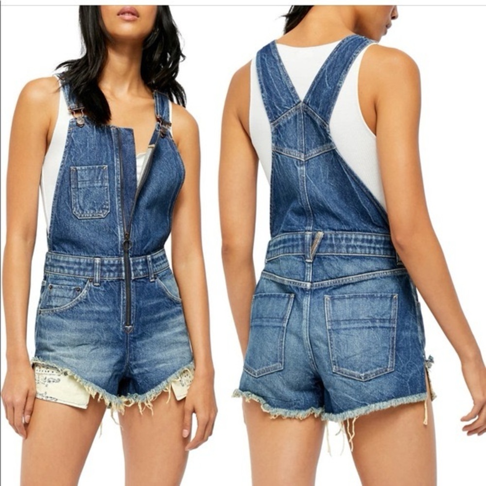 NWT FREE PEOPLE ZIGGY Sun-kissed OVERALLS